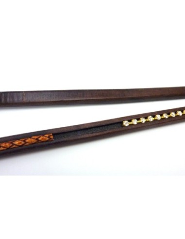 R-20cm Cuir regaliz  rainuré 10mm x 6,7mm...