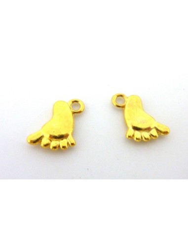 breloque pied doré naissance pas chère