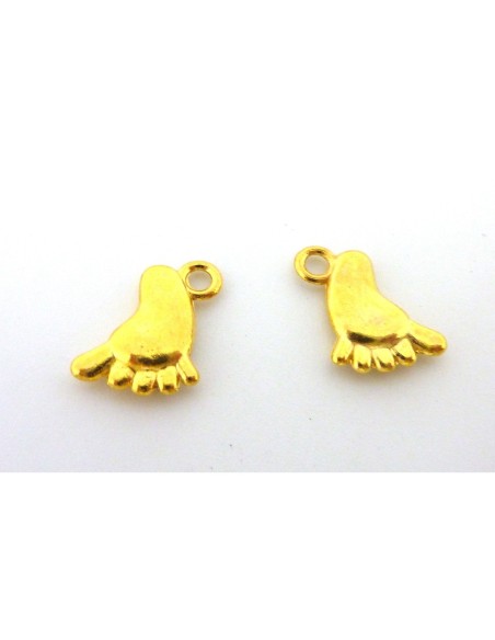 breloque pied doré naissance pas chère