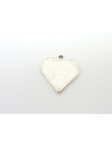 3 Breloques coeur, pendentif coeur 19,7mm en...