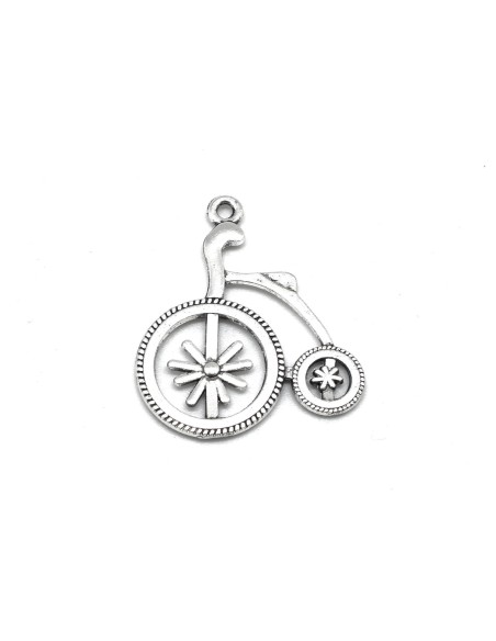 charm vélo grand bi en métal argenté pas cher charm vélo grand bi en métal argenté pas cher