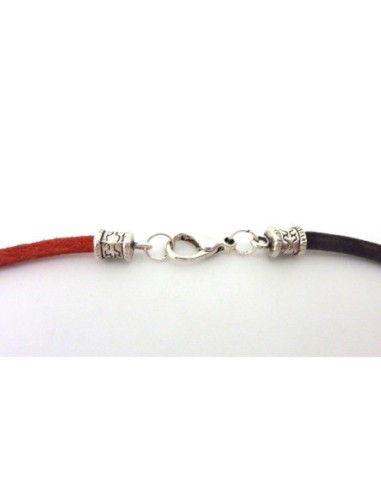 Fermoir mousqueton embout cylindrique gravé...