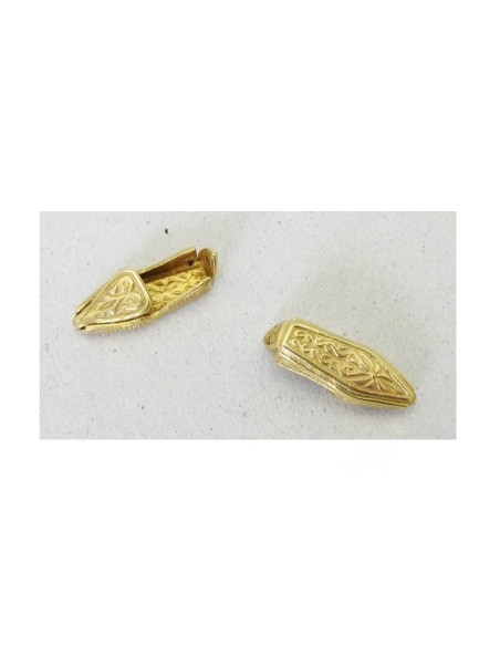 Pendentif sandale Vintage des années 50 en laiton