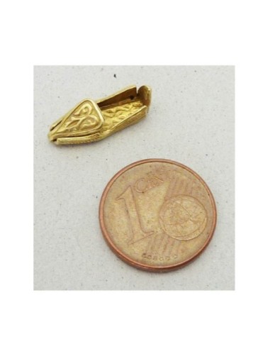 Pendentif sandale Vintage des années 50 en laiton