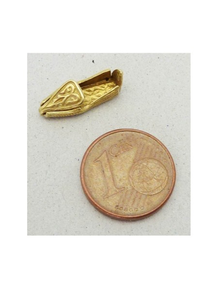 Pendentif sandale Vintage des années 50 en laiton