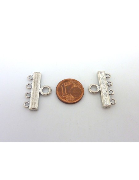 R-20 embouts multi rangs - 4 rangs 24mm en métal argenté