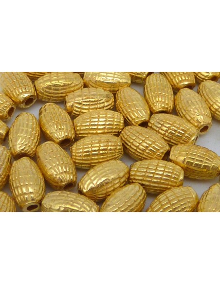 Perle ovale doré pas chère