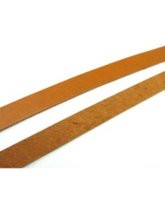 Lanière cuir plat 13mm marron pour anse de sac