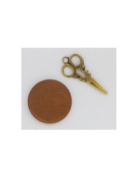 Ciseaux Vintage en laiton pour la création de bijoux années 50-60