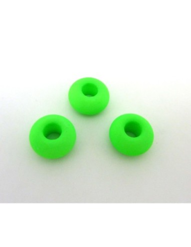 R-3 perles donut 14,4mm en verre de couleur...