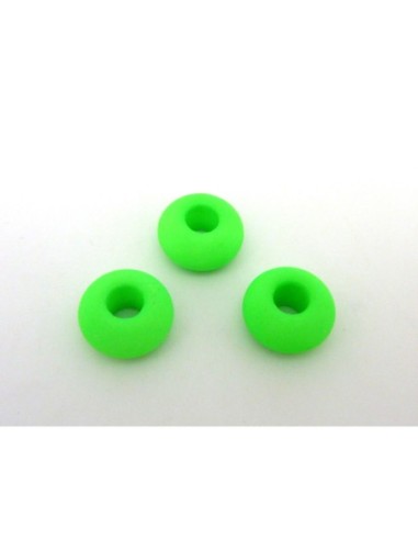R-3 perles donut 14,4mm en verre de couleur...