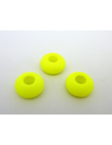Perle donut fluo à gros trou