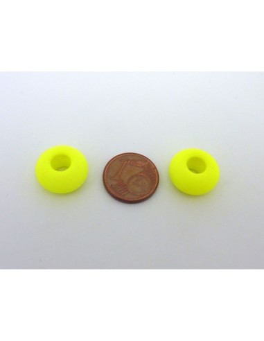 Perle donut fluo à gros trou