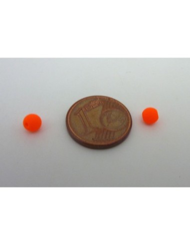 10 perles rondes fines 4mm en verre de couleur...