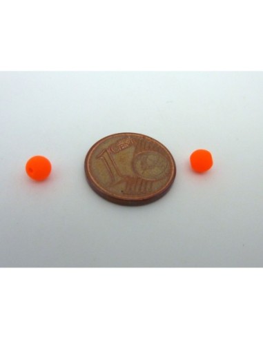 10 perles rondes fines 4mm en verre de couleur...