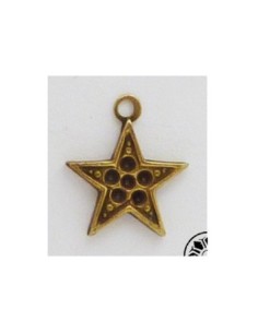 Pendentif étoile Vintage des années 50-60 en laiton