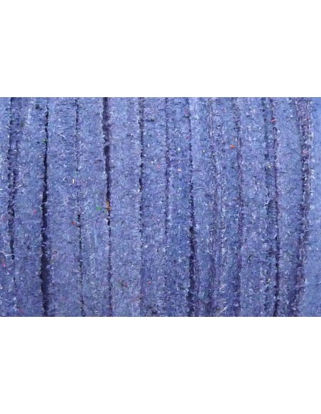 Lanière daim 4mm bleu lavande
