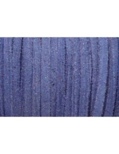 Lanière daim 4mm bleu lavande 2