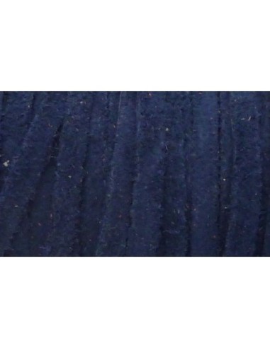 R-1m de Cordon daim plat 4mm de couleur bleu marine