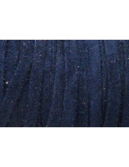 R-1m de Cordon daim plat 4mm de couleur bleu marine