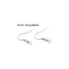SUPPORT BOUCLES D'OREILLES, BRACELET ACIER INOXYDABLE