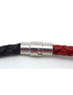 Fermoir aimanté embout rond pour fil cordon de 5,5mm
