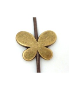 Grande Perle fleur, papillon 21,7mm en métal de couleur...