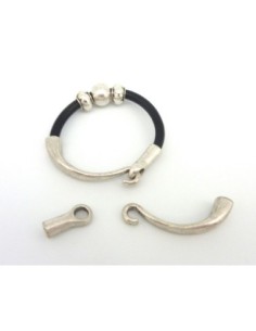 R-Fermoir bracelet jonc crochet pour cordon 4,5 - 5mm en...