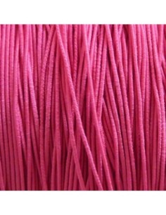 Fil élastique 1mm rose fuchsia 