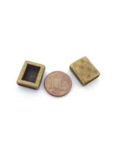 perle passant pour lanière de 10mm metal bronze 2