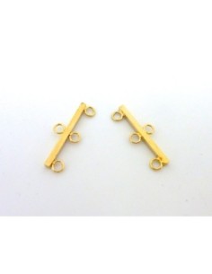 Embout doré 3 rangs pour création DIY