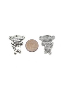 Breloques metal argente garçon Charm 2