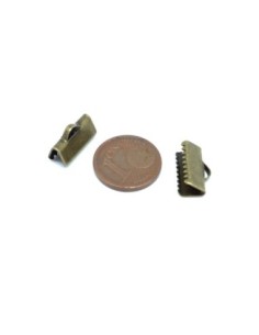 Serre ruban bronze lisse 13mm 2