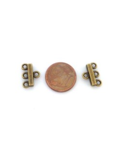 R-6 Embouts multi rangs 3 trous 13,6mm pour cordon, fil... 2