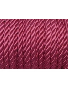 1m Cordon nylon mouliné 5mm couleur rose 2