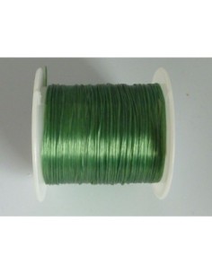 2m de fil nylon élastique vert bouteille transparent 0,5mm 2