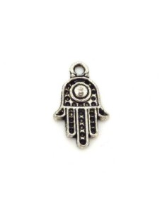 Pendentif main de fatma argenté en métal