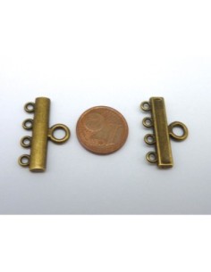 6 embouts multi rangs - 4 rangs 24mm en métal de couleur... 2