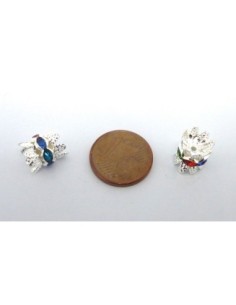 R-5 Intercalaires coupelles strass et filigrane argenté... 2