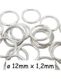 Anneaux brisés 12mm argenté pas chers