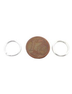 Anneaux brisés 12mm argenté pas chers 2