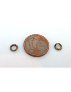 Anneaux de jonction 5mm x 1,2mm épais en métal de couleur bronze 2