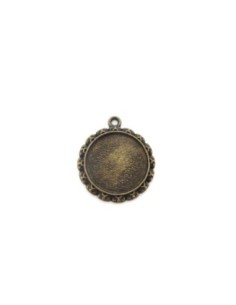 Lot de 3 Supports cabochon rosace pendentif pour cabochon...