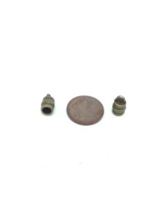 10 Embouts pour cordon 3,8mm arrondi en métal de couleur... 2