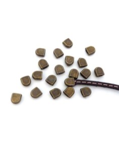 Embout de finition métal couleur bronze
