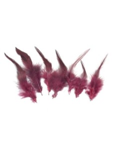 Plume bordeaux grenat pour customisation de chapeau approximativement 8-15 cm
