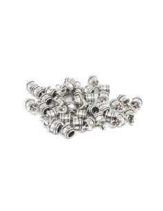 Embout pour cordon cuir de 3,5mm en métal argenté