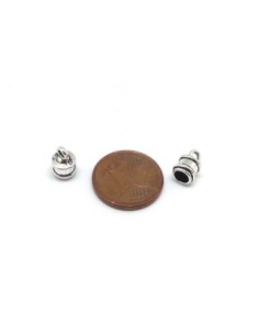 Embout pour cordon cuir de 3,5mm en métal argenté 2