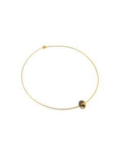 Collier tour du cou doré en métal