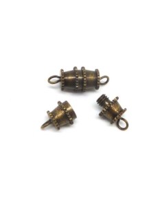 R-5 Fermoirs à visser en métal de couleur bronze 18,6mm